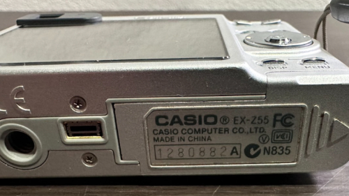 CASIO EX-Z55 ラベル